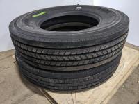 (1) Kapsen HS205 11R22.5 Inch Tire and (1) Grizzly 11R24.5-16PR Tire