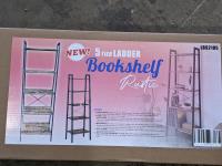 Rustic 5 Tier Ladder Bookshelf