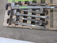 (6) Aluminum Pipe Wrenches