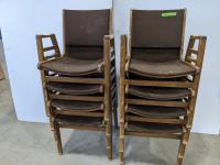 (8) Vintage Wooden Chairs
