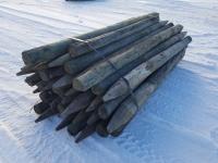 Approximately (50) 4-5 Inch X 7 Ft Posts