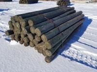 Approximately (47) 5-6 Inch X 8 Ft Posts