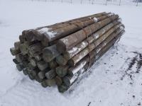 Approximately (50) 5-6 Inch X 10 Ft Posts