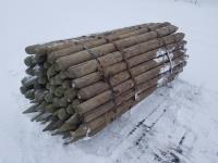 Approximately (50) 4-5 Inch X 8 Ft Posts