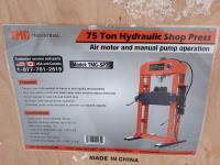 TMG Industrial 75 Ton Capacity Hydraulic Shop Press