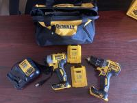 Dewalt Impact and Drill Set w/ Batteries and Charger 