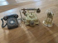 Antique Clock w/ Telephones