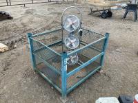 Airworks Triple Electric Fan w/ Steel Crate