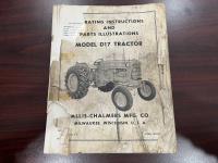 Allis Chalmers D17 Tractor Manual