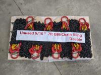 (8) 5/16 Inch X 17 Ft G80 Double Legs Lifting Chain Sling