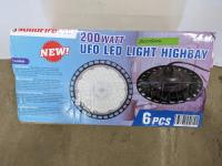 6 Piece Solidfire 200W UFO LED Highbay Light