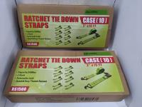 (2) Boxes of 10 Piece Ratchet Tie Down Straps