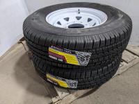 (2) Grizzly ST235/80R16 Tires on 8 Bolt Rims