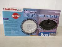 (6) 200W LED UFO Highbay Lights