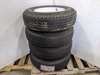 (4) Grizzly ST225/75R15 Trailer Tires On 5 Bolt Rims