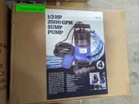 1/2 HP 2000 Gallon/Min Sump Pump
