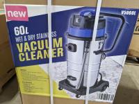 60L Wet/Dry Stainless Vacuum 