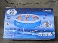 Bestway 10 Ft X 30 Inch Inflatable Pool with Filter