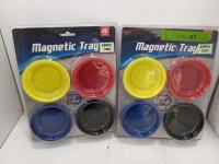 (2) 4 Piece Magnetic Tray Sets
