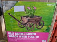 Half Barrel Garden Planter