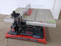 Bosch 4000 10 Inch Table Saw On Collapsible Stand