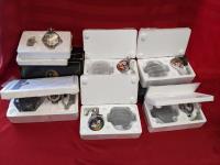 (6) Franklin Mint Collectible Pocket Watches