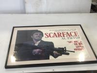 1983 Original Scarface Framed Poster