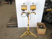 Work Light On Stand and Qty of 3 Inch Aluminum Cam Locks