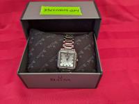 Bulova Ladies Diamond Accented Mother of Pearl Dial Watch