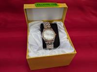 Michaels Kors Womens Mindy Three-Hand Rose Gold-Tone Steel Watch 