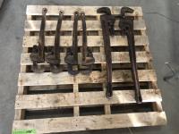(6) Cast Iron Pipe Wrenches 