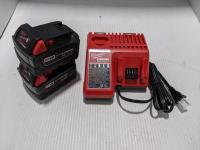(2) M18 Lithium Batteries and M18/M12 Battery Charger