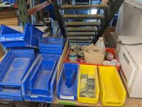 Various Part Bins and Paint Supplies