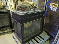 3-Sided Glass Fireplace