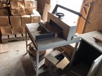 Triumph Paper Cutter with Spare Parts and (2) Boxes of Bolts