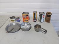 Antique Tins and Household Items
