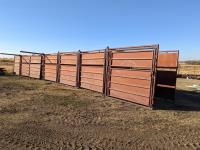 (7) 72 Inch X 96 Inch Section Bison Handling System w/ 5 Slide Gates