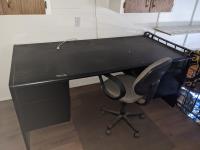 72 Inch X 36 Inch Wood Desk w/ Office Chair