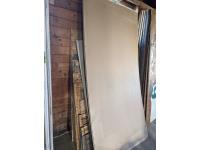 3/8 Drywall, Various OSB Pieces, 1/2 Inch Drywall Pieces, Small Metal Grating