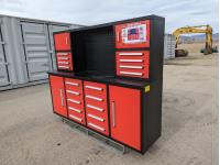 Steelman 7FT-18D 7 Ft Garage Cabinet Workbench 