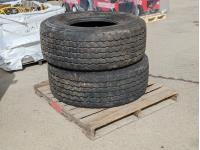 (2) 425/65R22.5 Khumo Steer Tires