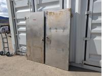 (2) Steel Doors