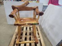 Custom Built Wooden Rocking Chair 