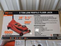 TMG Industrial 3 Ton Low Profile Floor Jack