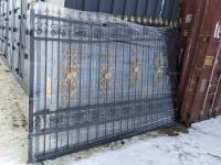 TMG Industrial 20 Ft Bi-Parting Deluxe Wrought Iron Ornamental Gate