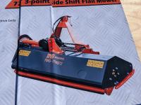  TMG Industrial TMG-TFMS72  72 Inch Side Shift Offset Flail Mower