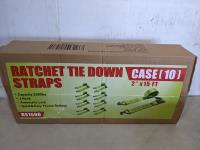 Box of Tie Down Ratchet Straps