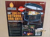 36 Inch Firepit Outdoor BBQ Grill 