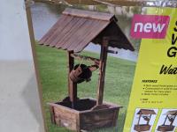 Square Wooden Decorative Wishing Well Water Fountain
