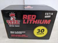 (30) Tubes Red Lithium Multi Purpose Grease
